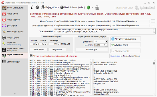 Altyazı Senkronizer ana ekran görüntüsü thumbnail